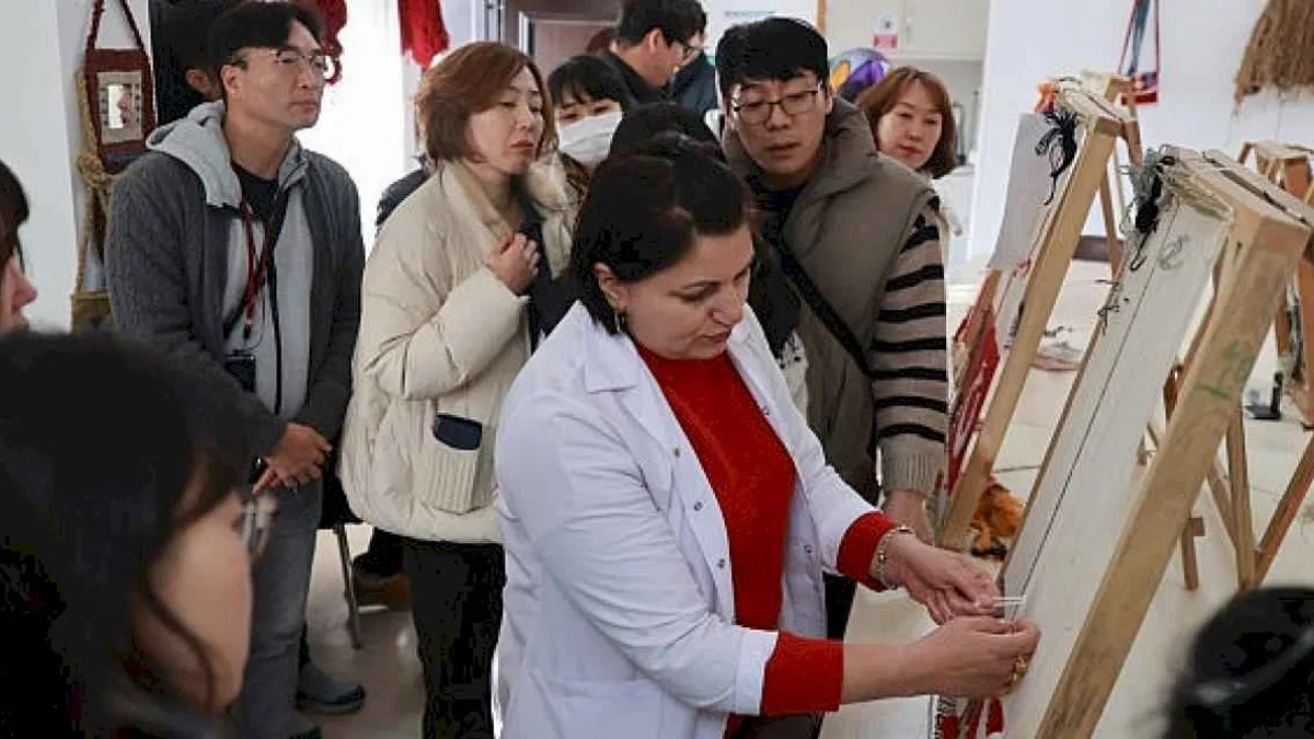 Güney Kore Heyetinden Halı Dokuma Kursu'na Ziyaret
