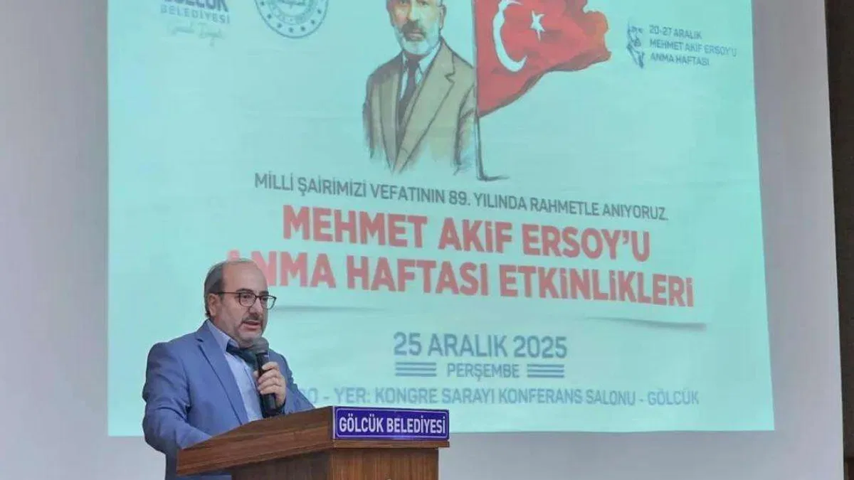 Mehmet Akif Ersoy Gölcük’te anıldı