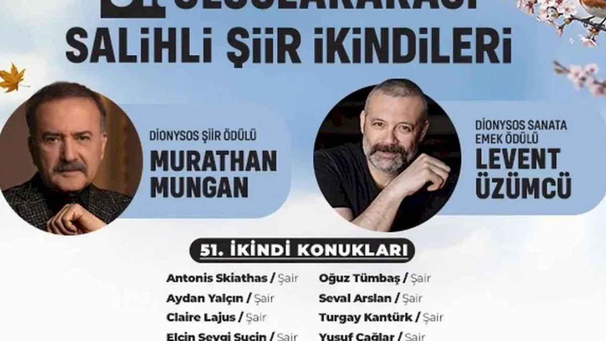 Uluslararası Salihli şiir ikindileri yeniden hayat buluyor