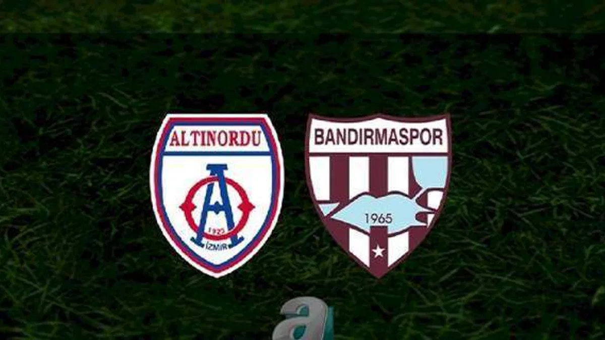 Altınordu - Bandırmaspor maçı ne zaman, saat kaçta ve hangi kanalda? | TFF 1. Lig