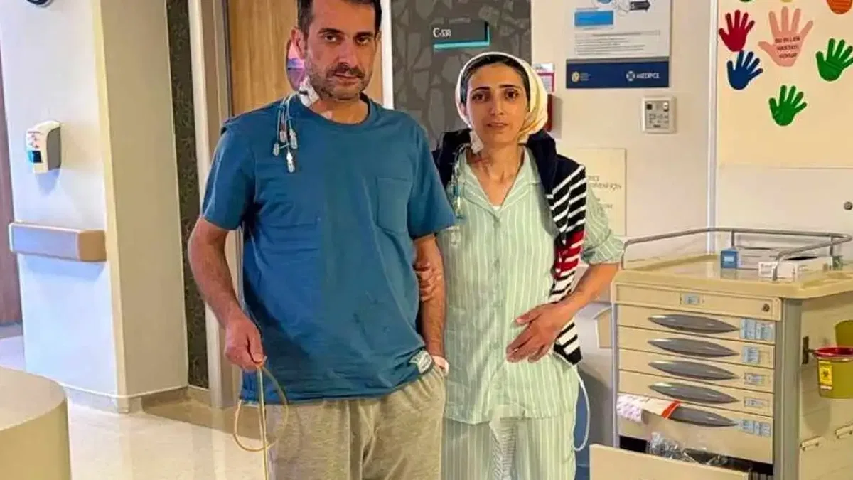 Erzurum'da 19 yıllık eşine karaciğerini verdi