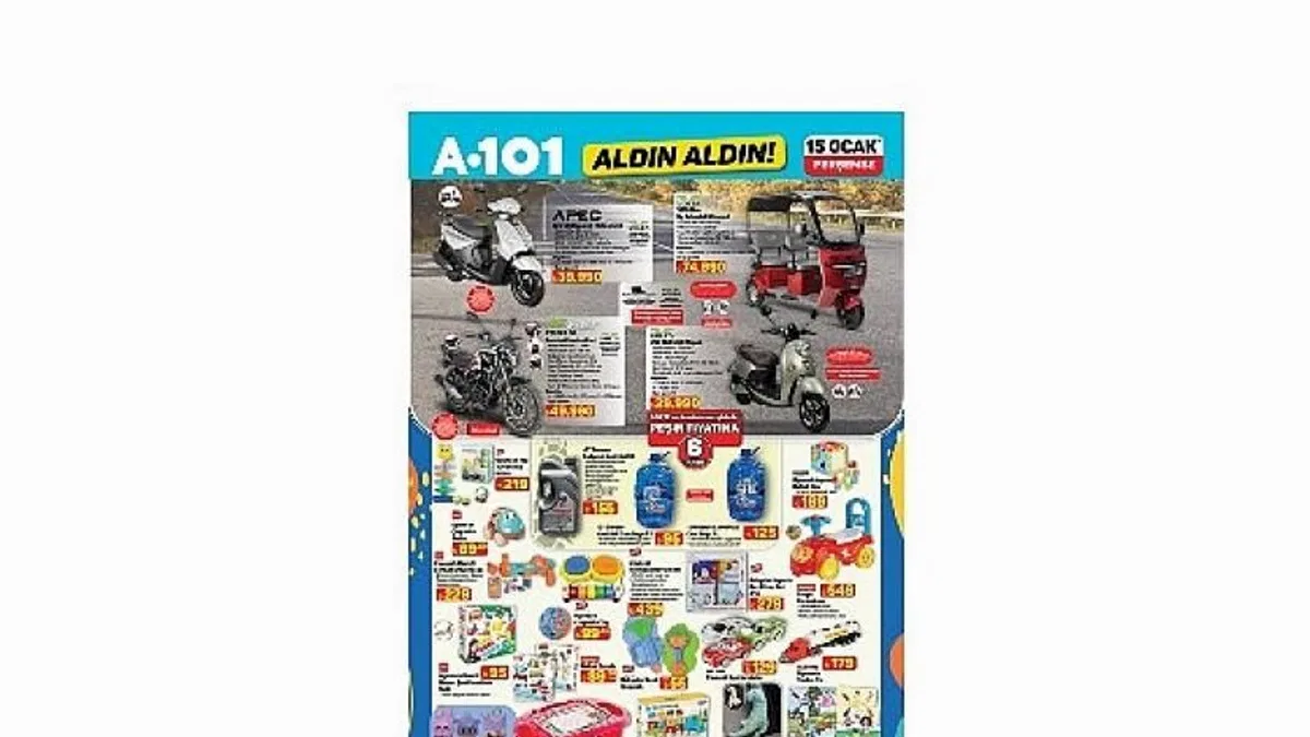 15 Ocak'ta A101'de Mobilite Ürünleri Tüketicileri Bekliyor