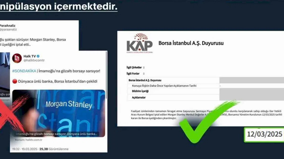 İletişim'den 'Morgan Stanley' haberlerine açıklama