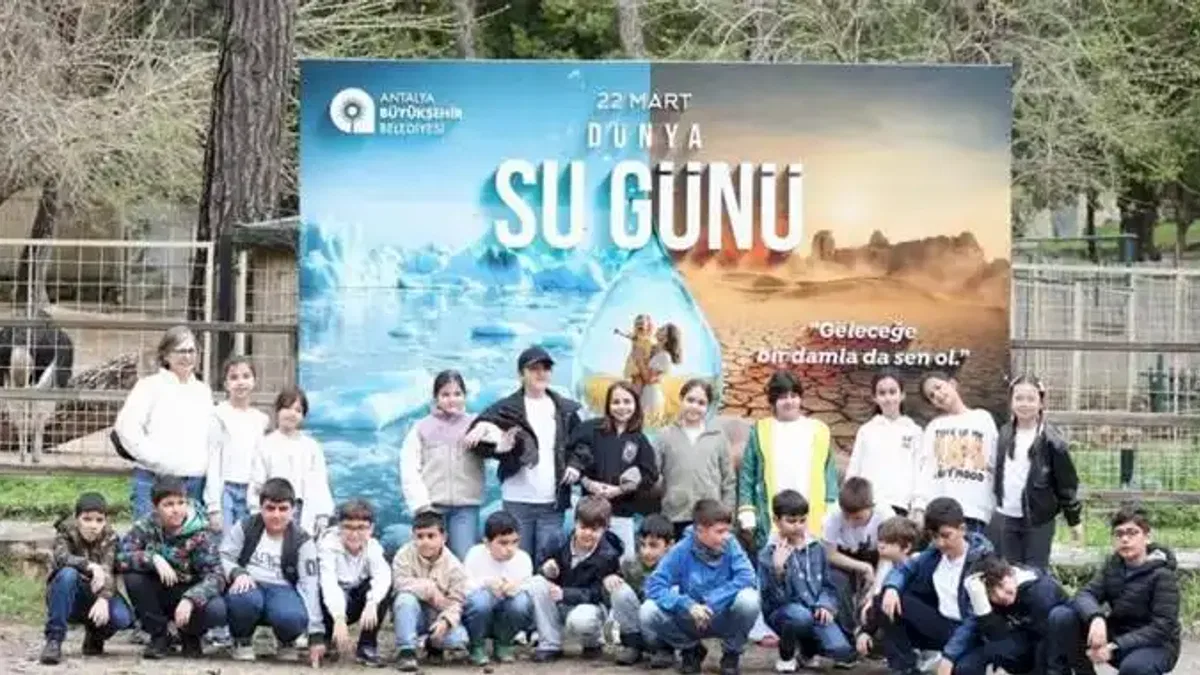 Antalya'da Dünya Su Günü’nde çocuklara eğlenceli eğitim