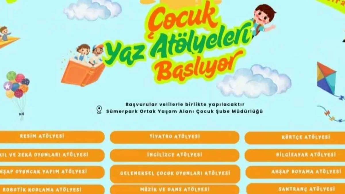 Diyarbakırlı çocuklar için yaz atölyeleri başlıyor