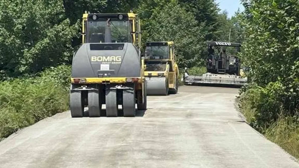 Karadağ grup yolunda toprak yol tarih oluyor