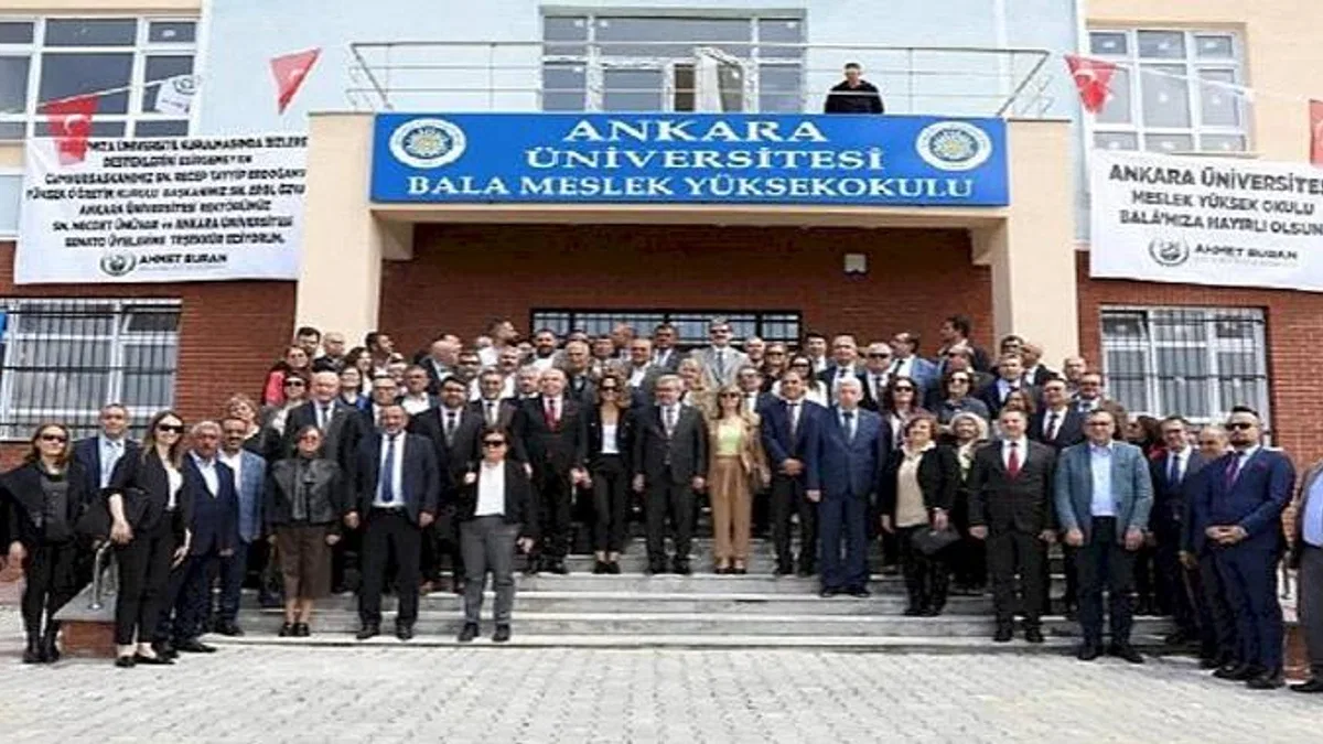 Ankara Üniversitesi Bala Meslek Yüksekokulu Açıldı