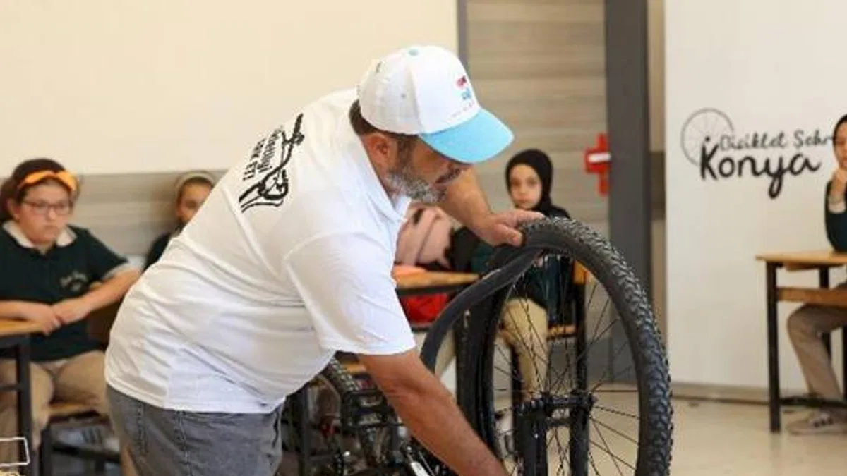 Bisiklet şehri Konya'da örnek uygulama