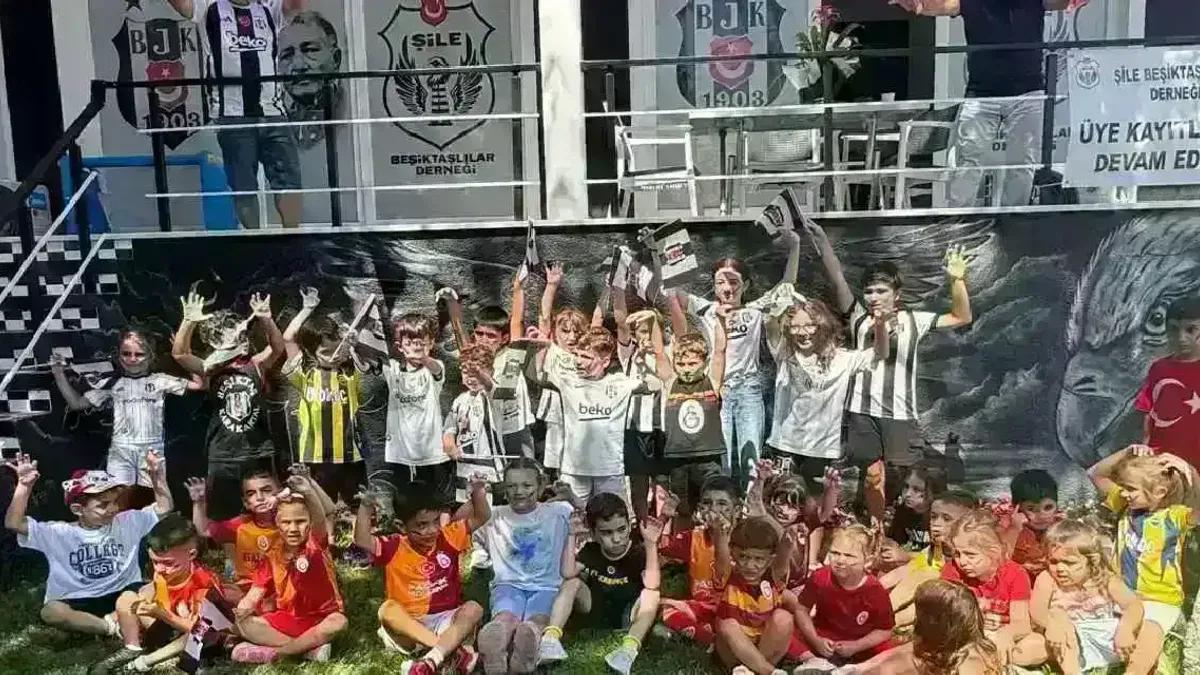 Şile Beşiktaşlılar Derneği küçük taraftarları ağırladı