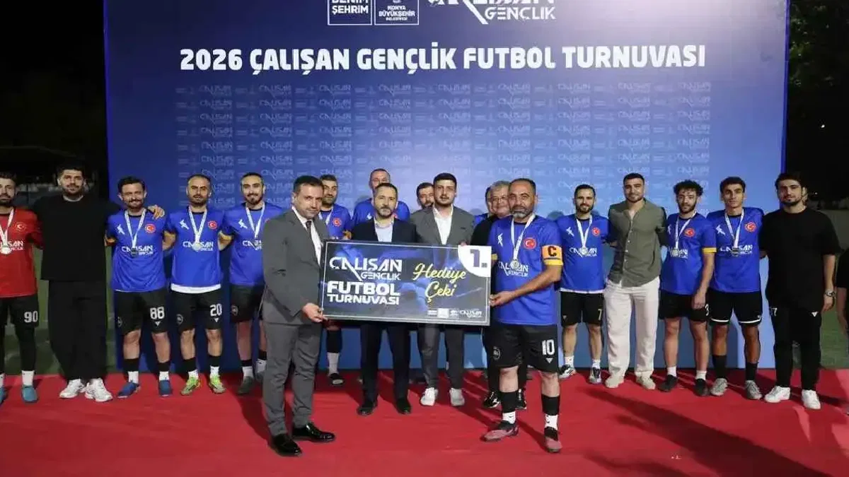 Konya’da Futbol Turnuvasında rekabet ve dostluk bir arada