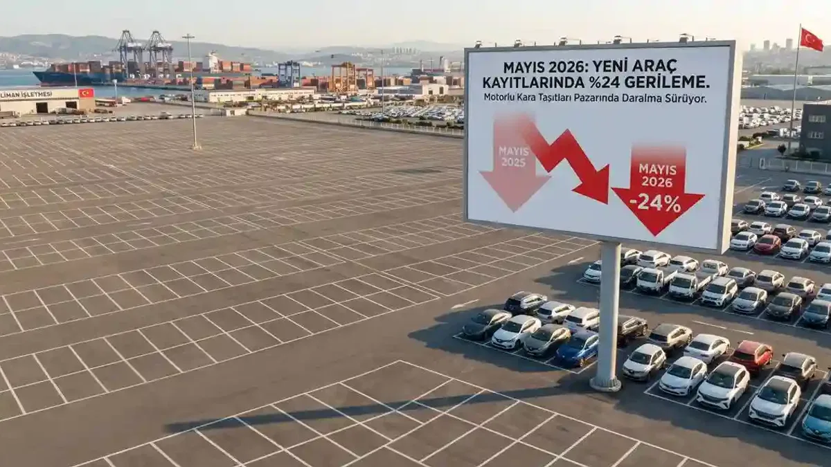 Motorlu kara taşıtlarında sert fren! Mayıs'ta yeni kayıtlar yüzde 24 geriledi