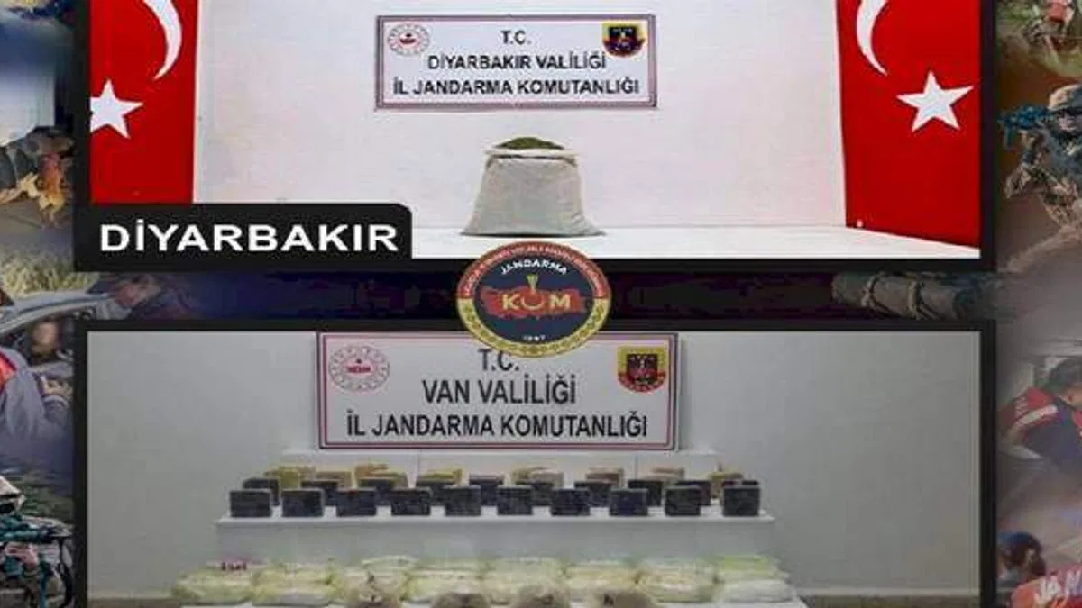 Diyarbakır ve Van'da 47 kilogram uyuşturucu ele geçirildi