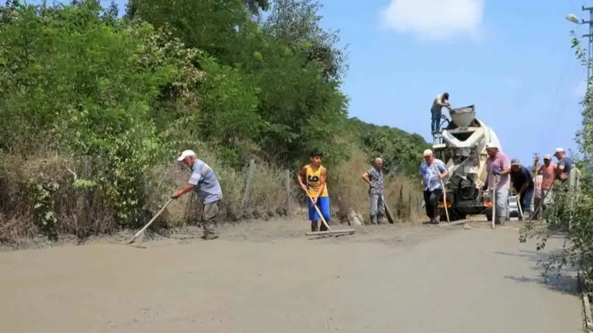 Ünye'de yol hayali gerçek oldu