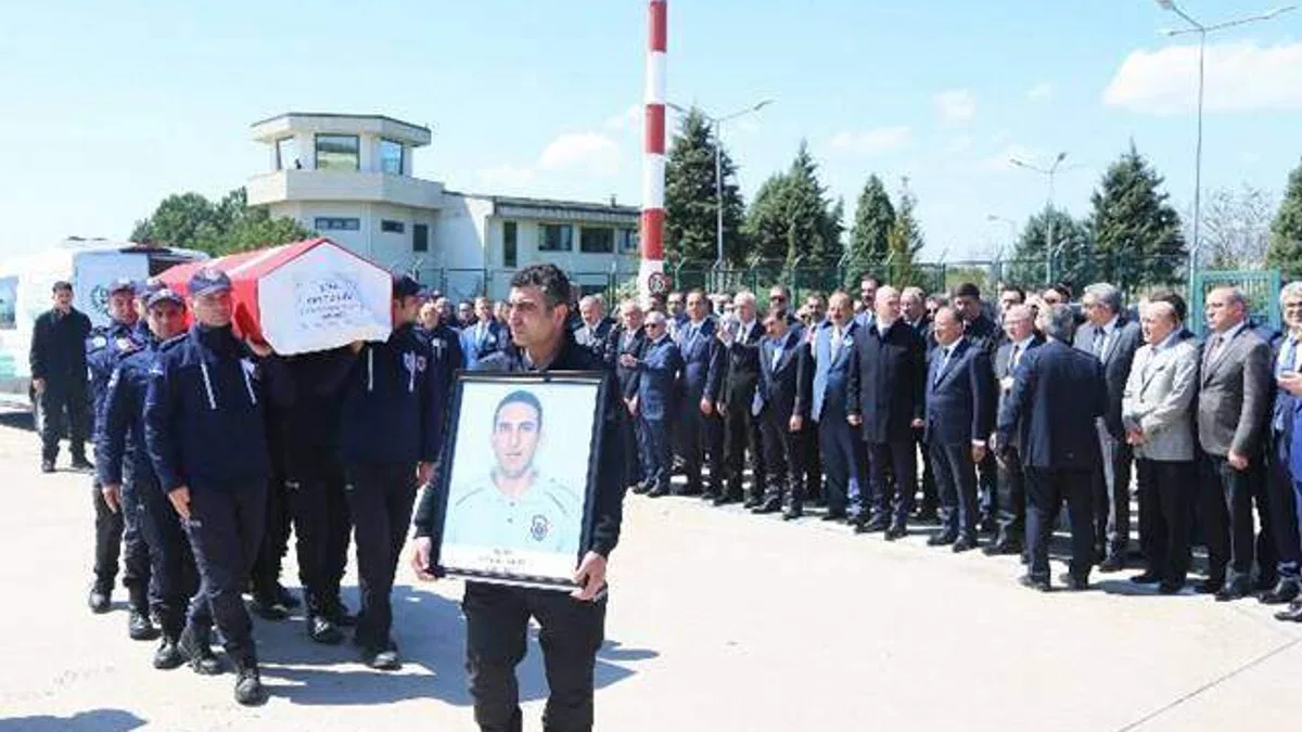 Şehit memur Bursa'dan Ağrı'ya uğurlandı