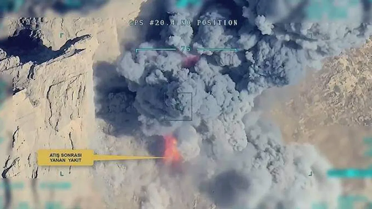 Irak'ın kuzeyindeki Asos'a yönelik operasyonun görüntüleri paylaşıldı