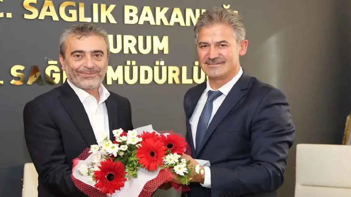 Erzurum İl Sağlık Müdürlüğü'nde bayrak değişimi