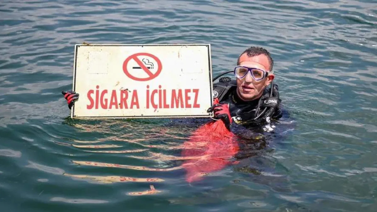 Denize bakın neler atmışlar!
