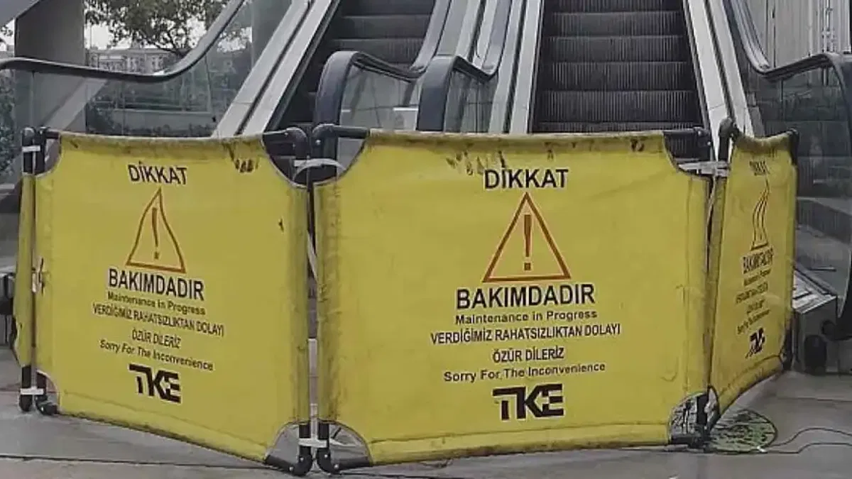 İzmit'teki yürüyen merdivene motor tadilatı