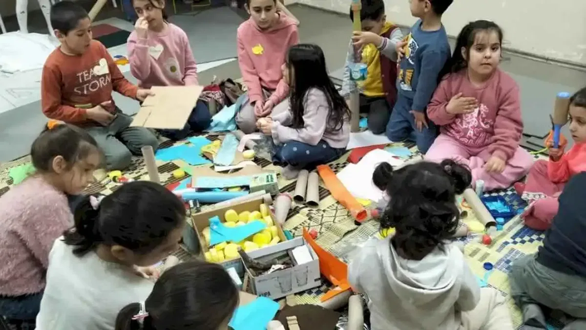 Bursa’da çocuklar 'Esnek Oyun Alanı'nda eğlenerek öğrendi