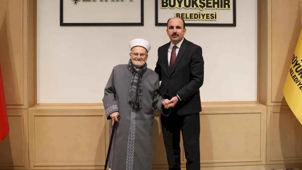 Mescid-i Aksa İmamı Şeyh İkrime Sabri Başkan Altay’ı ziyaret etti