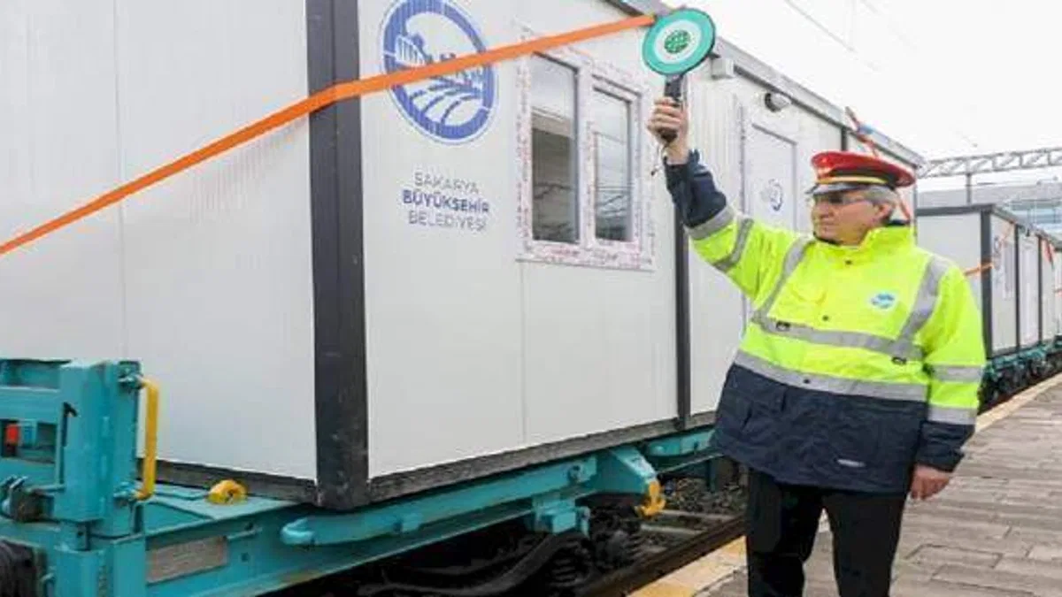 Sakarya'dan konteynerler demiryolundan uğurlandı