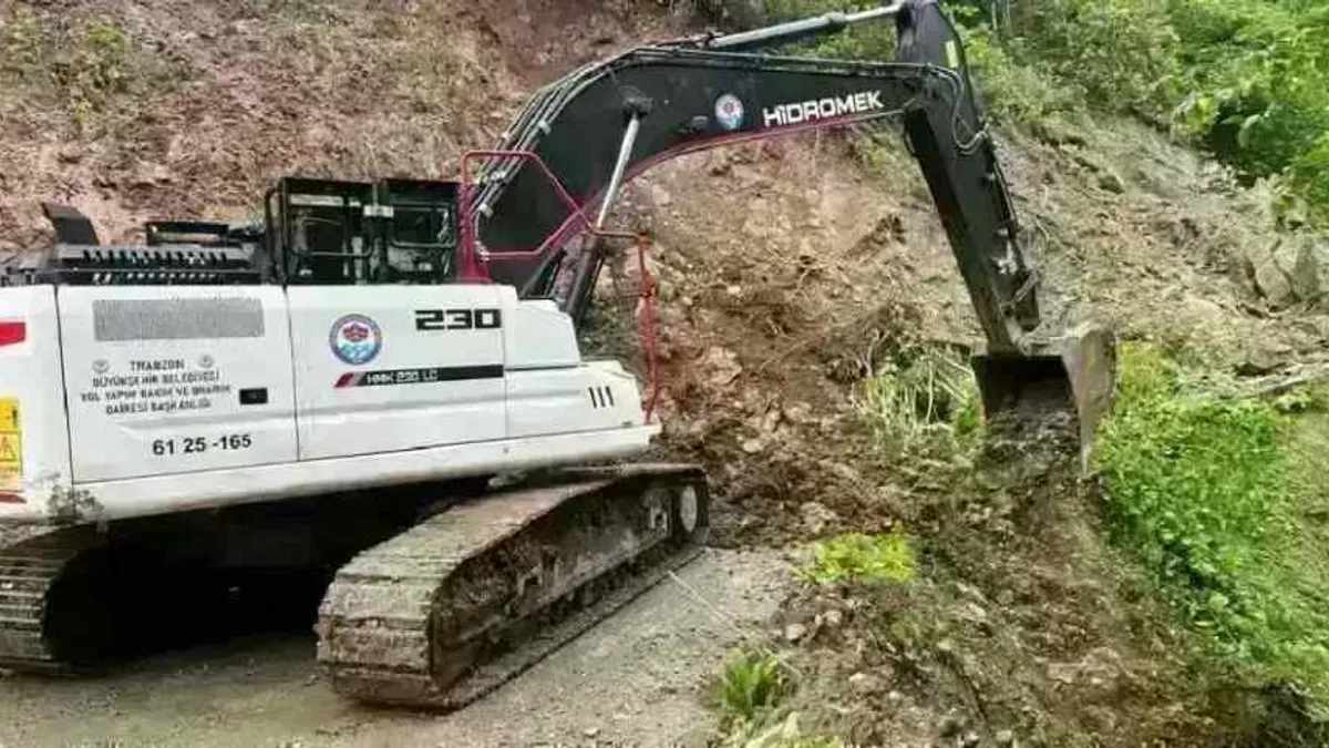 Trabzon’da sel ve heyelan seferberliği