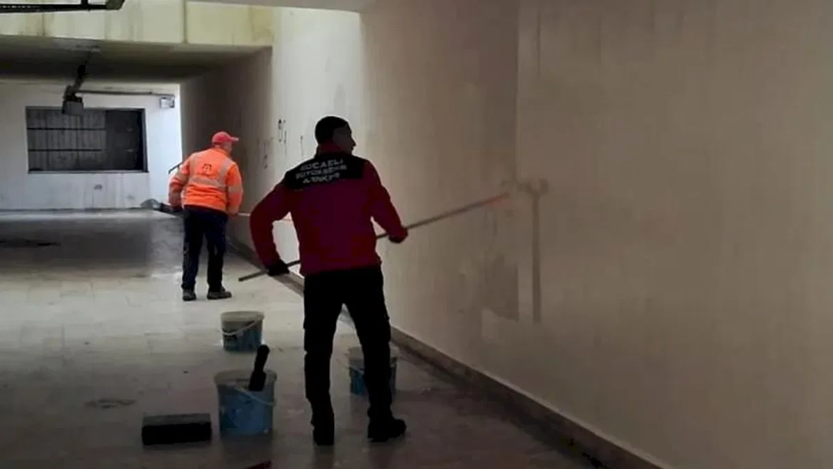 Kocaeli Gebze Erenler Caddesi alt geçidine kapsamlı bakım