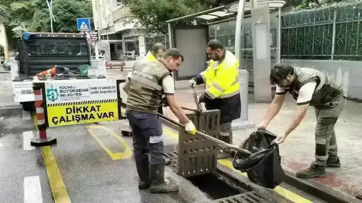 Kocaeli Büyükşehir kuvvetli sağanak sınavını başarıyla geçti