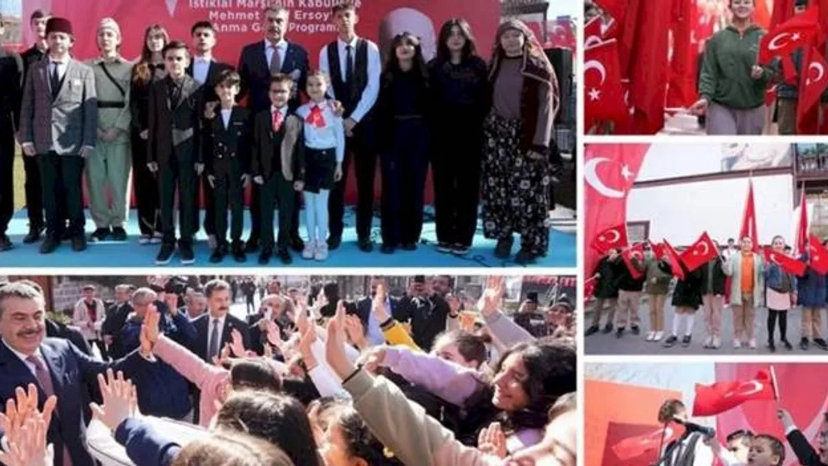 Bakan Tekin 12 Mart programına katıldı