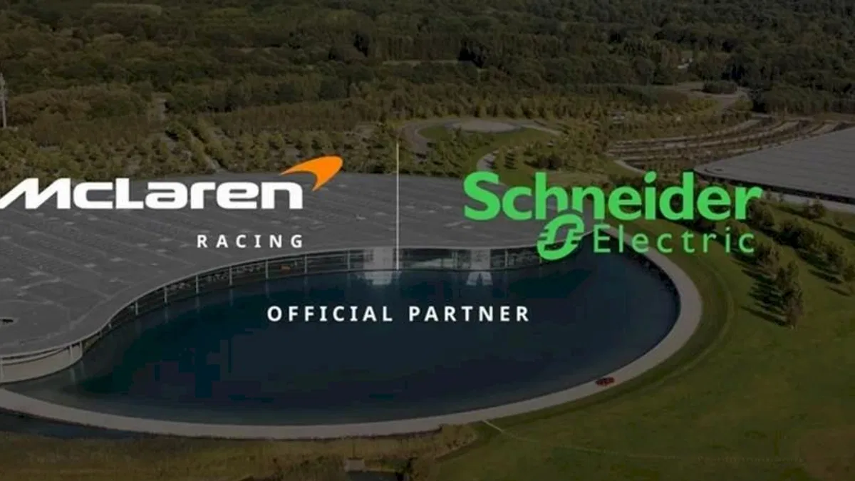 Schneider Electric, McLaren Racing’in Resmi Enerji Teknoloji Ortağı Oluyor