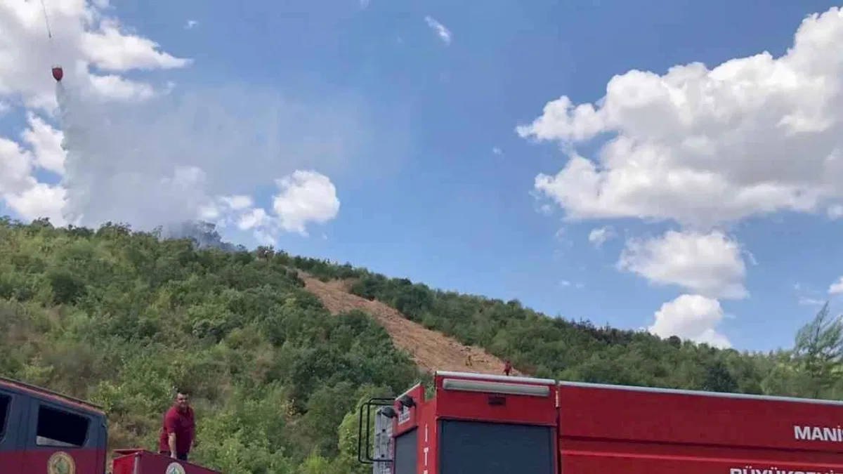 Manisa'da ormanlık alanda çıkan yangın söndürüldü