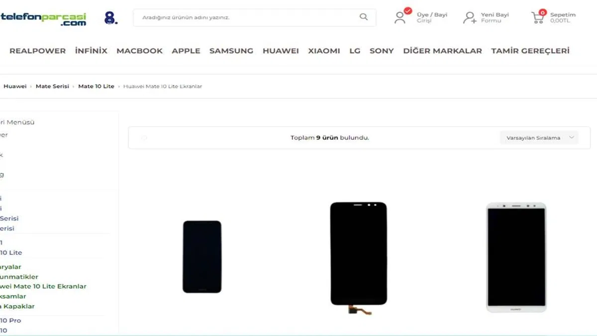 Huawei Mate 10 Lite Ekran