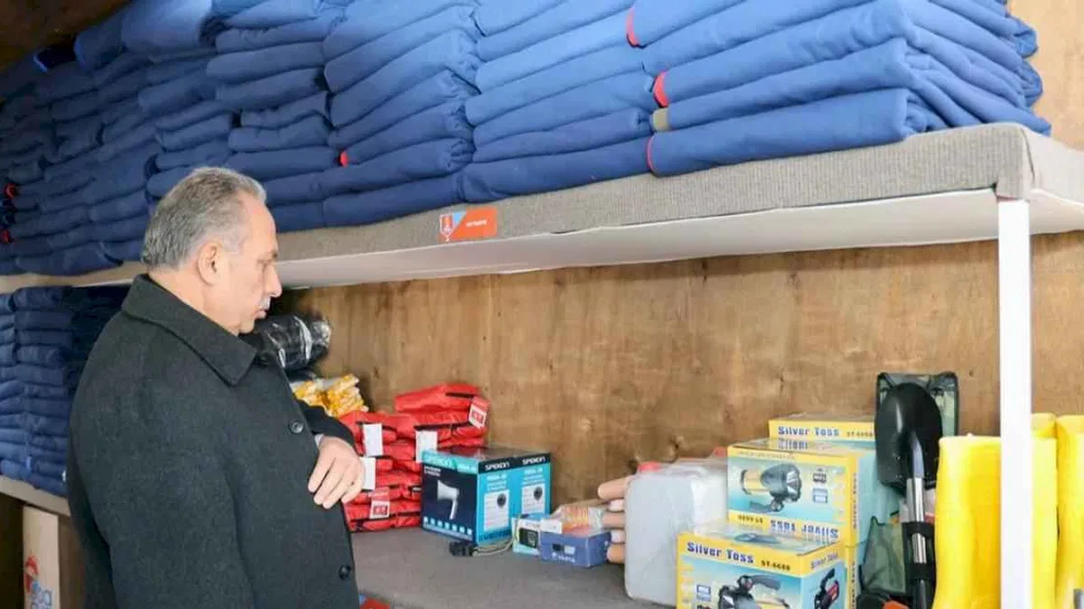 Kayseri Talas'tan örnek acil durum konteynırı
