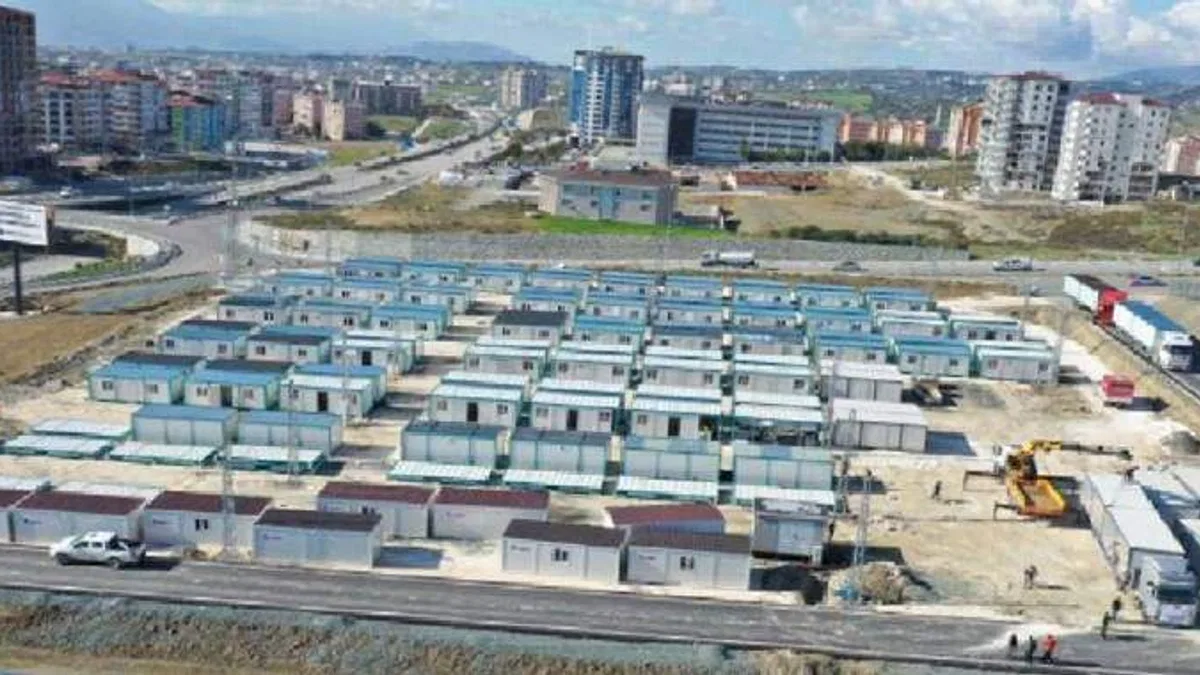 Kocaeli Büyükşehir'den Defne'ye konteyner kent