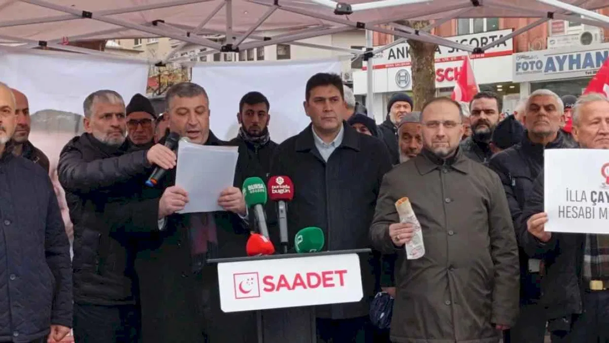 Saadet Partisi Bursa'dan 'Asgari ücret' tepkisi!