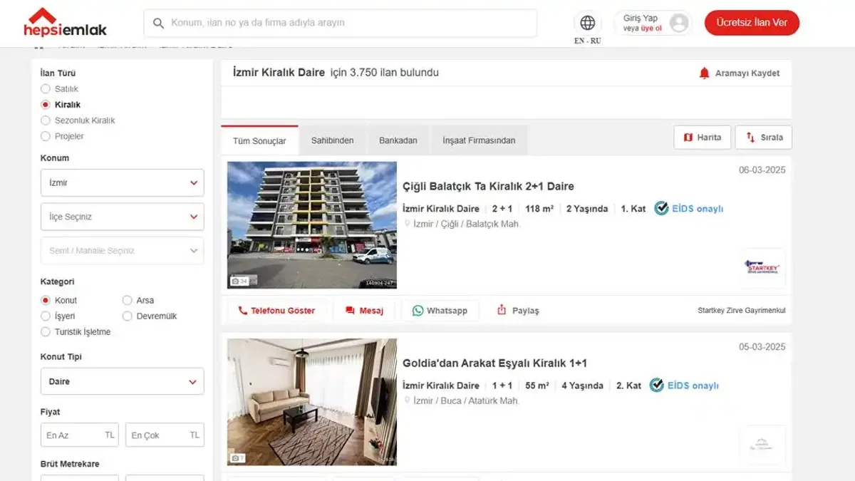 İzmir’de Kiralık Ev Bulmanın Kolay Yolları