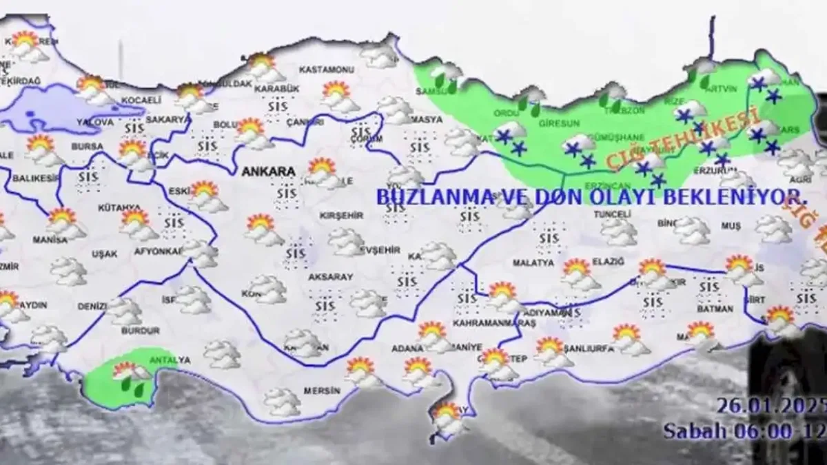 Doğuda çığ, buzlanma ve don... Yurtta bugün hava nasıl olacak?