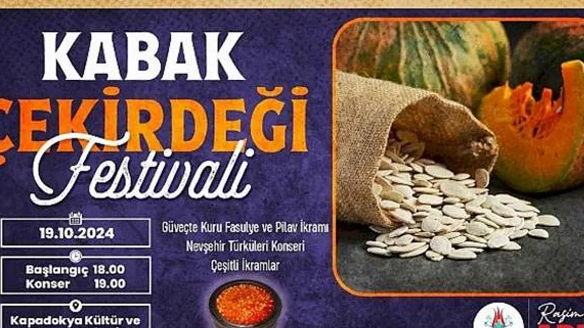 Nevşehir Belediyesi 1. Kabak Çekirdeği Festivali hafta sonu yapılacak.