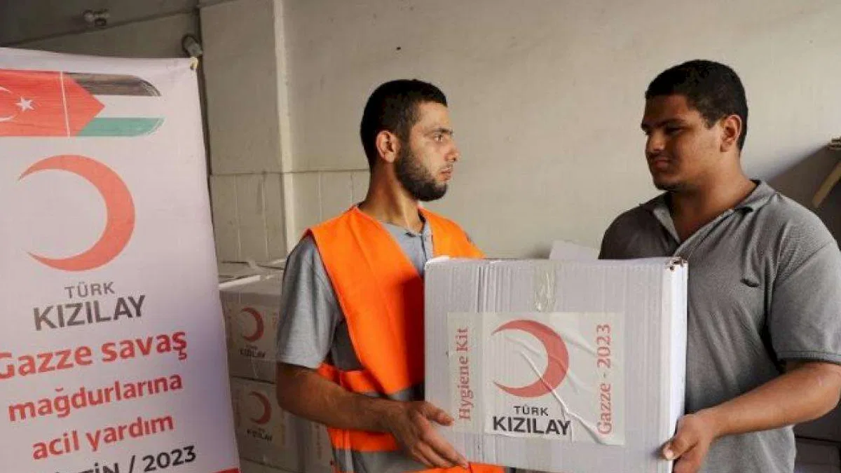 Türkiye yardımları Gazze'de