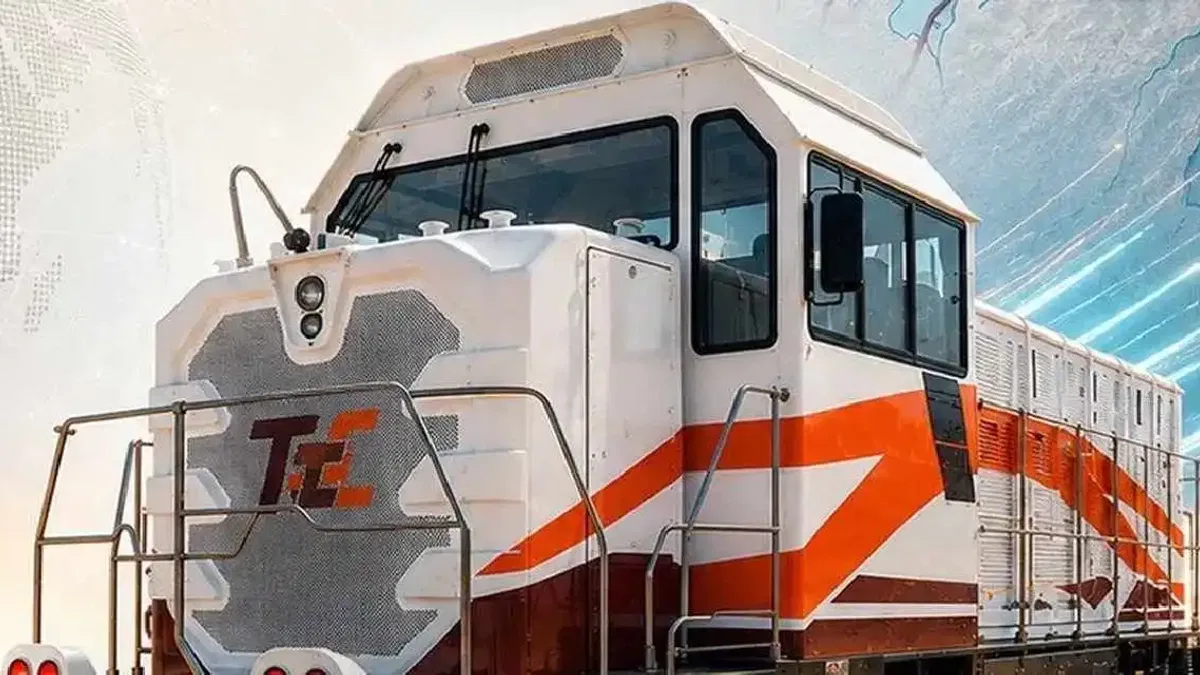 Yerli lokomotif DE 10000 Tanzanya yolcusu