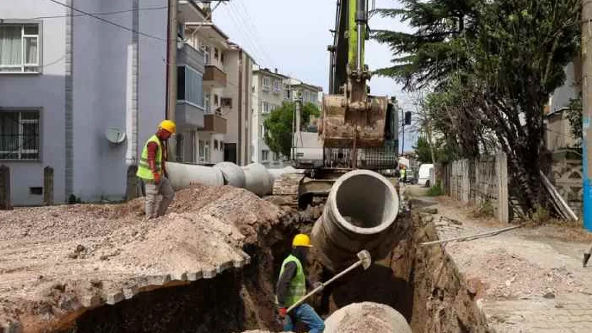 SASKİ’den yeni yağmur suyu hattı