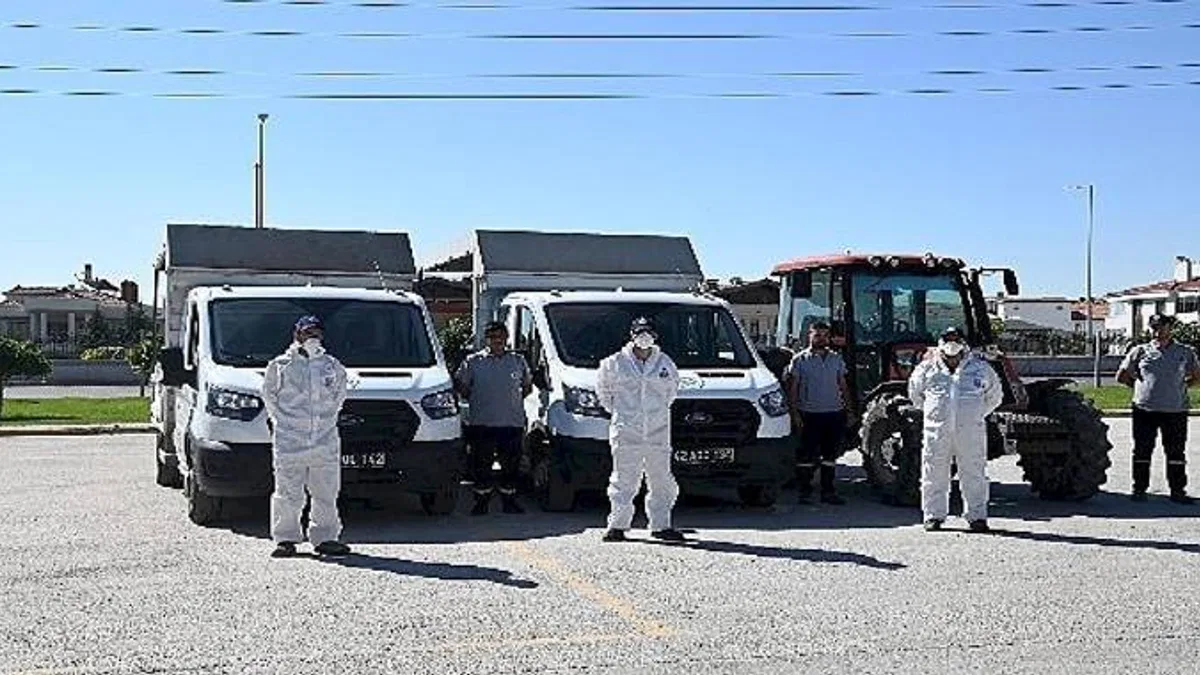Selçuklu'da haşere ilaçlaması sürüyor