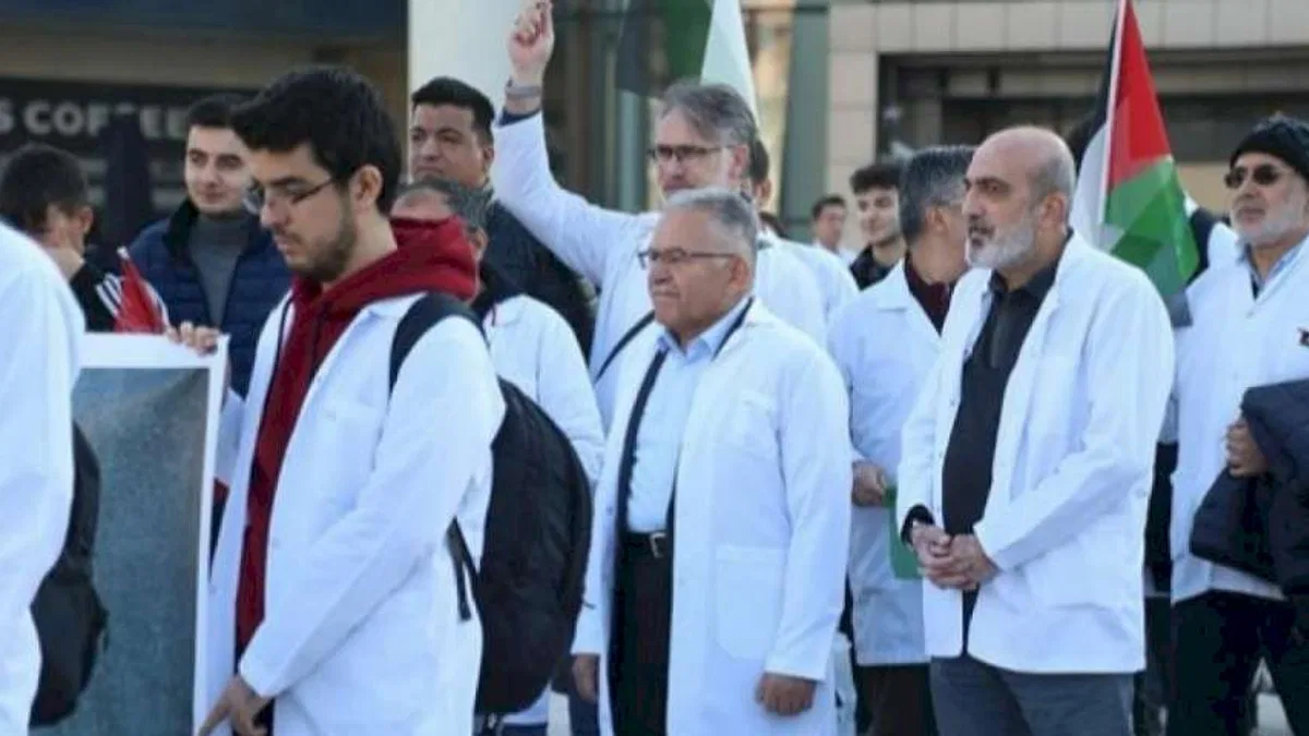 Gazze katliamına en 'sağlık'lı protesto