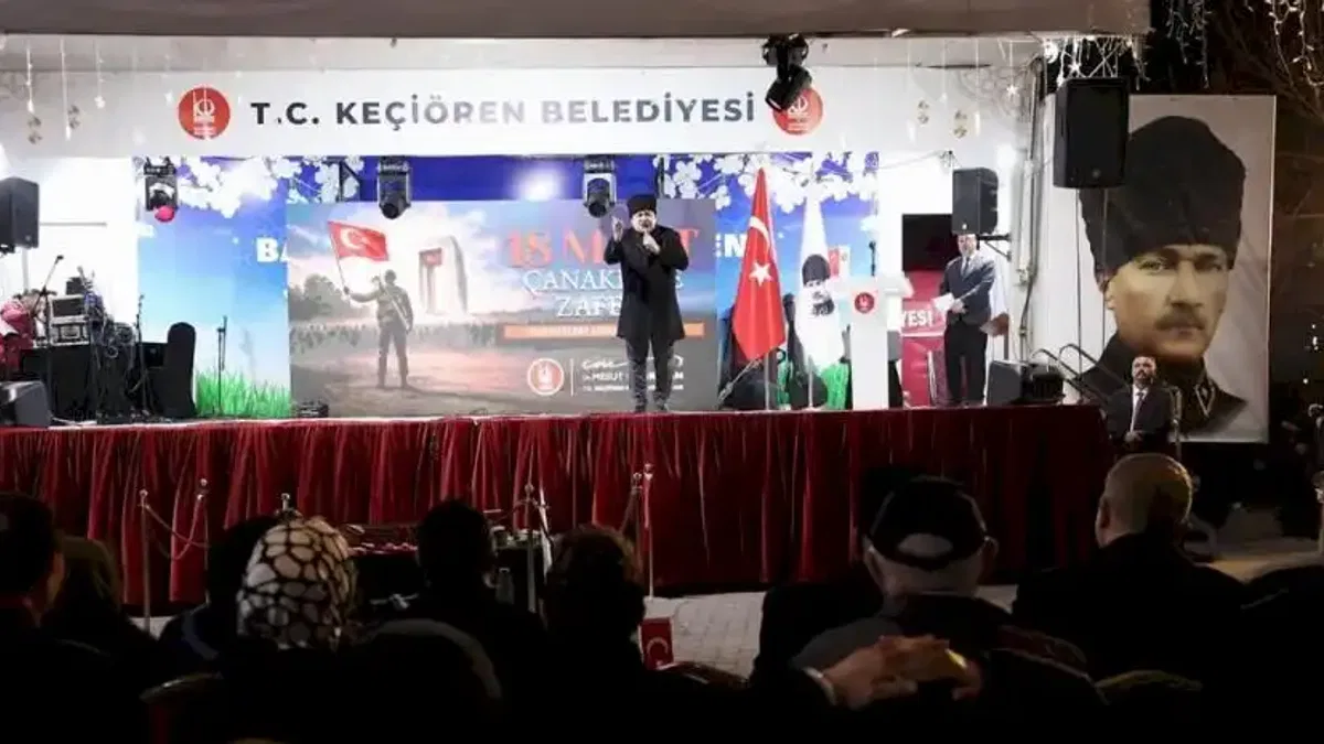 Ankara Keçiören’de Çanakkale Zaferi’nin yıl dönümünde şehitler anıldı