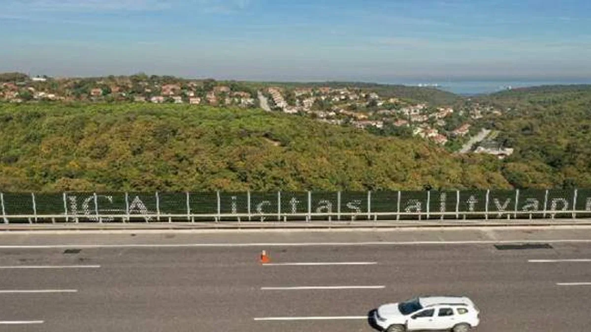 Atık lastikler ses bariyeri oldu