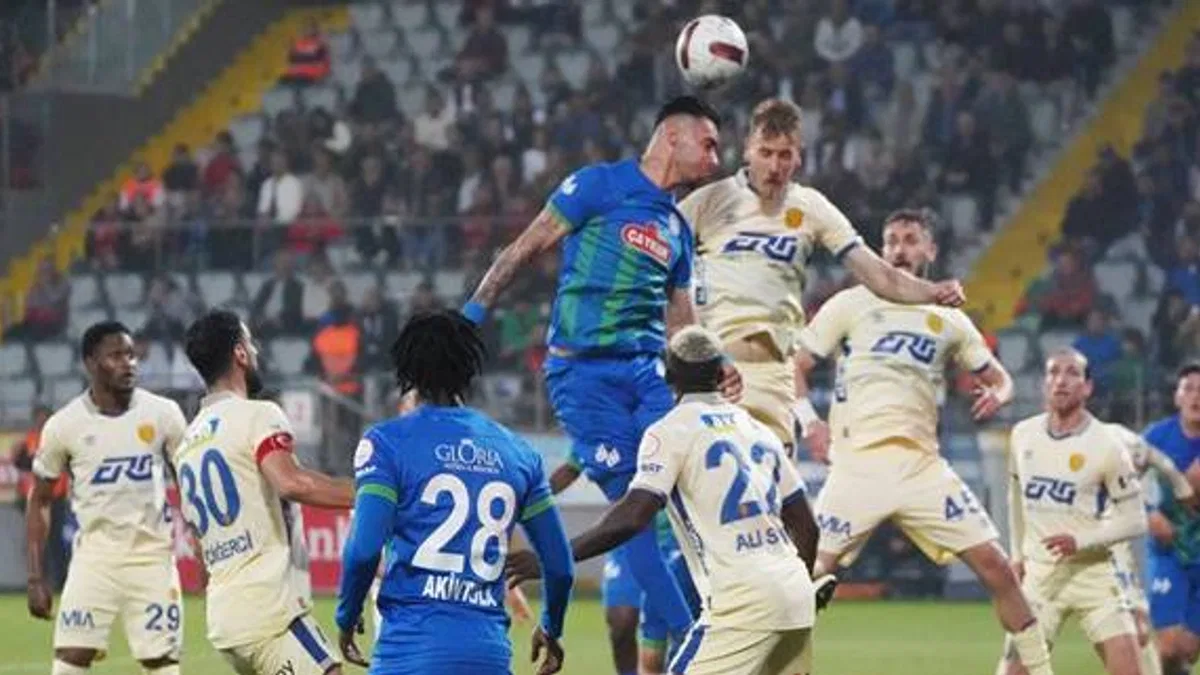 Çaykur Rizespor 2-2 MKE Ankaragücü (Maç Sonucu) Kritik mücadelede puanlar paylaşıldı!