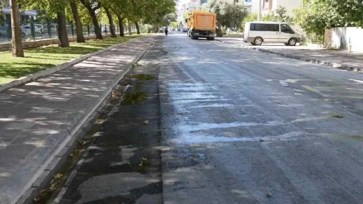 Muğla Milas’ta Ahmet Yesevi Caddesi yenileniyor