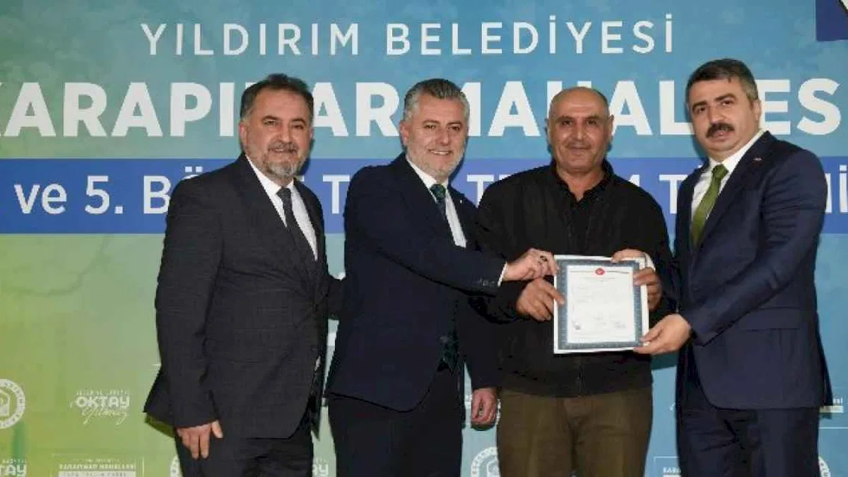 Yıldırım'da bin 503 hak sahibine tapuları teslim edildi