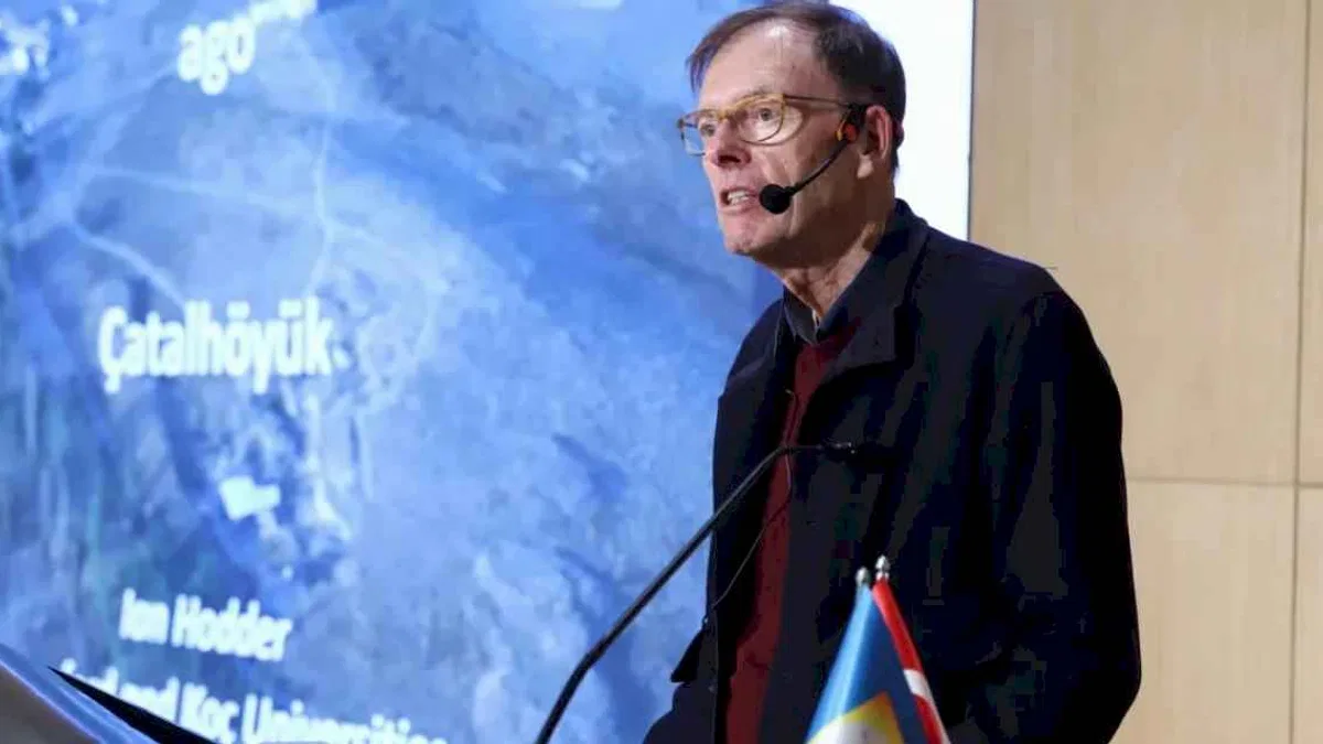 Konya'da SKAL üyeleri arkeolog Prof. Hodder'i ağırladı