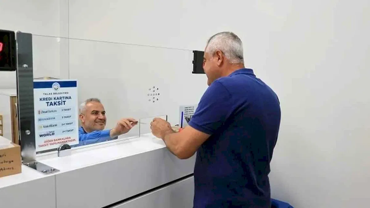 Kayseri Talas'ta vergi ödemelerinde son günler